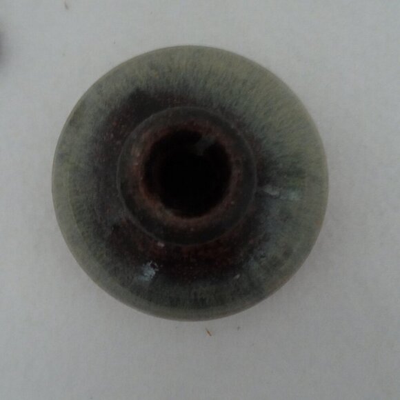 Handmade Art Pottery Oil Diffuser Summer Beach Glazed Colors Signed - Picture 11 of 11